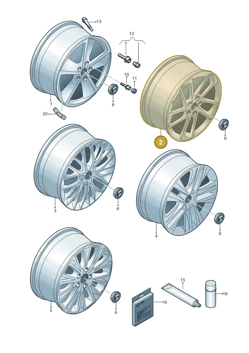 5F0601025T1XZ — SEAT Leon ST (2016-2020) diagram 754601550, position 2