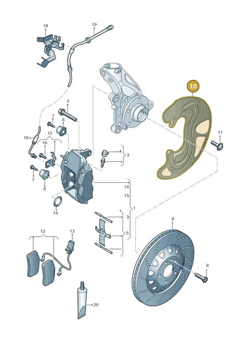 5F0615311 — SEAT CUPRA Formentor (2020-) diagram 676615510, position 10