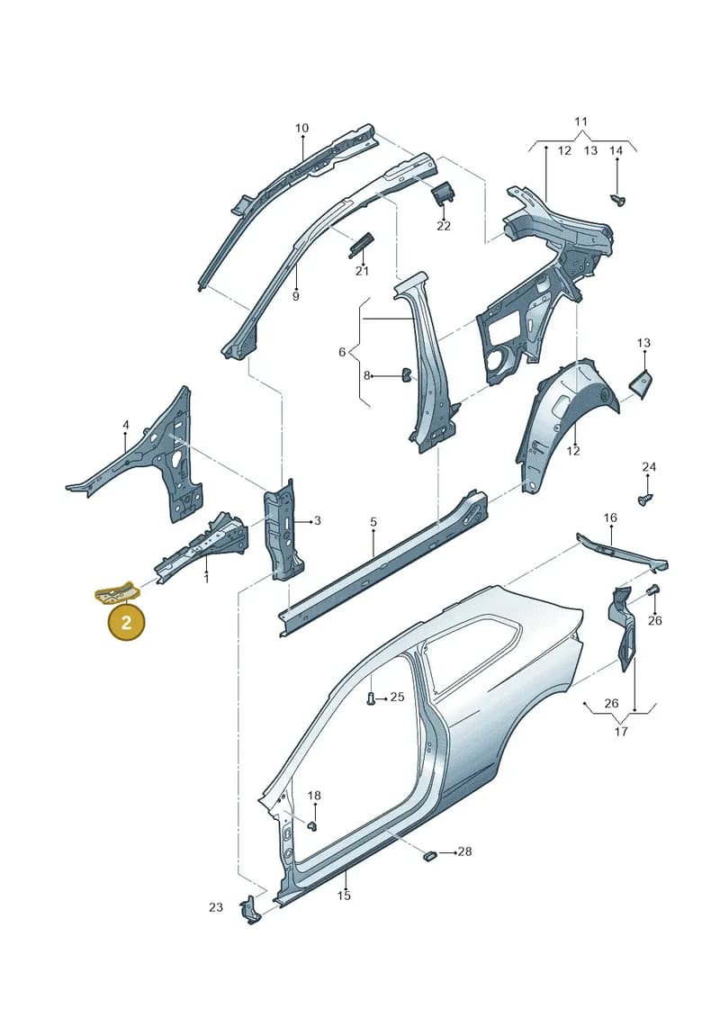 5F0809145A — SEAT Leon ST (2016-2020) diagram 754809000, position 2
