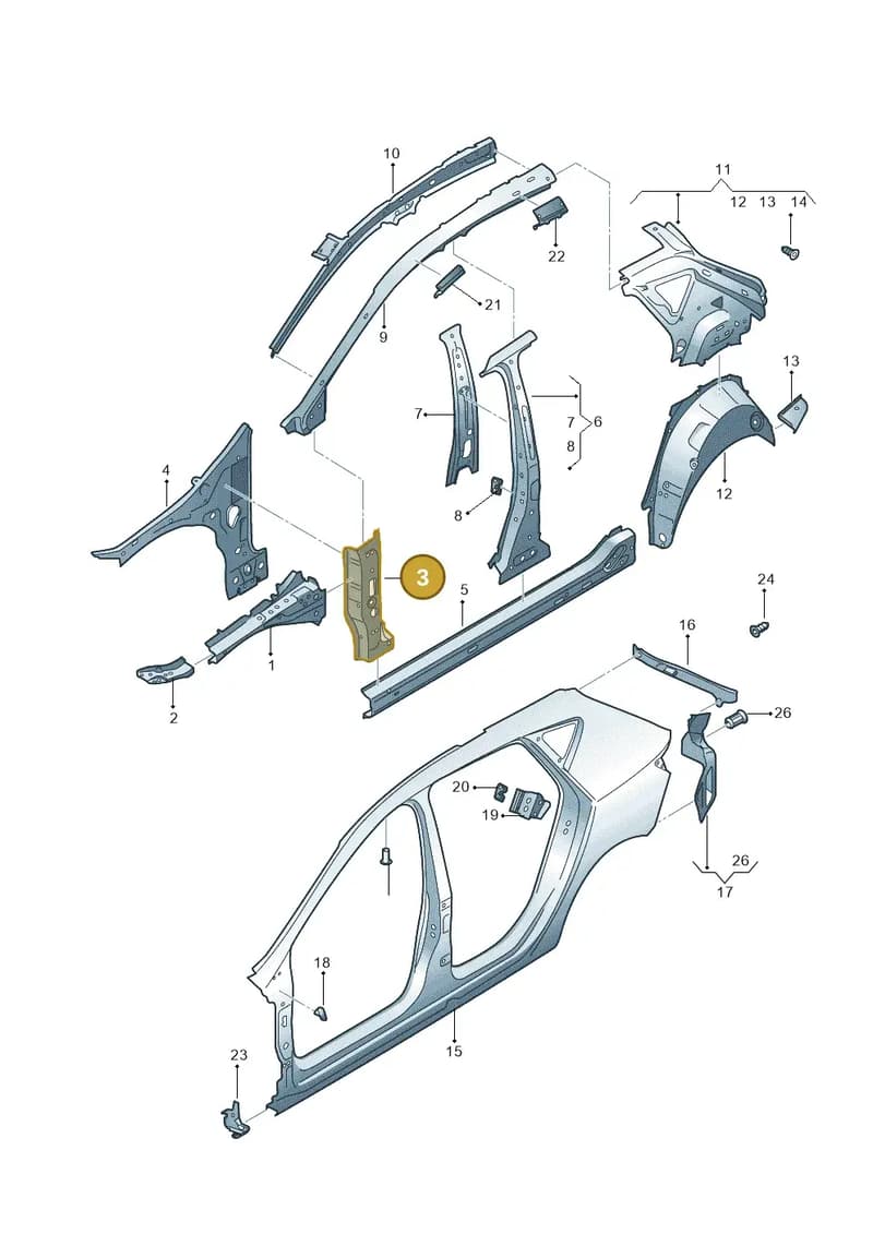 5F0809203 — SEAT Leon ST (2016-2020) diagram 754809300, position 3