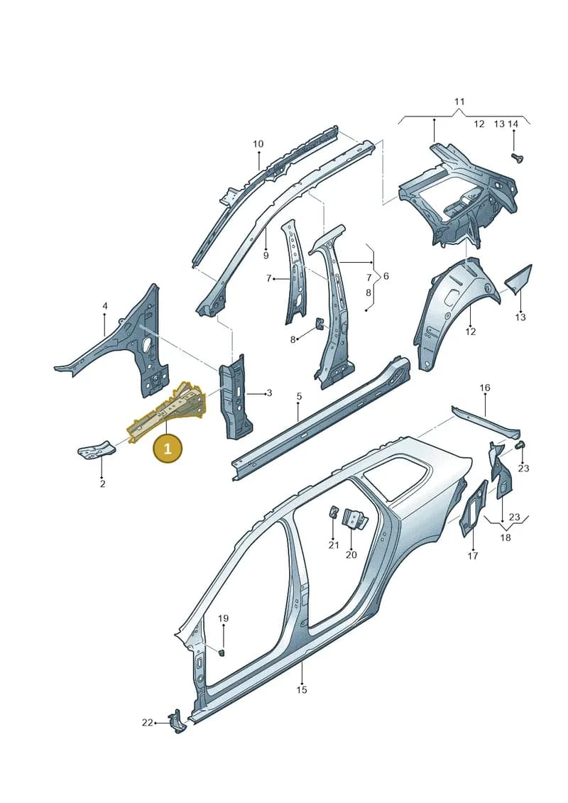 5F0810136C — SEAT Leon ST (2016-2020) diagram 754809350, position 1