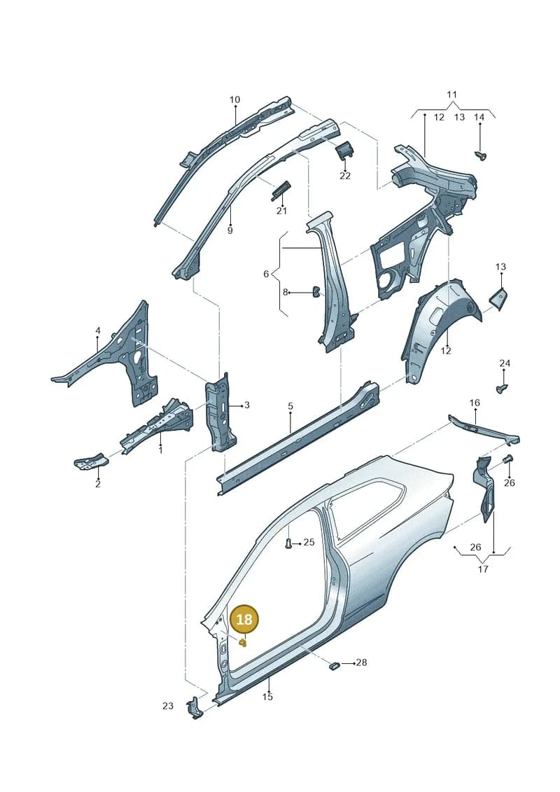 5F0821139A — SEAT Leon ST (2016-2020) diagram 754809000, position 18