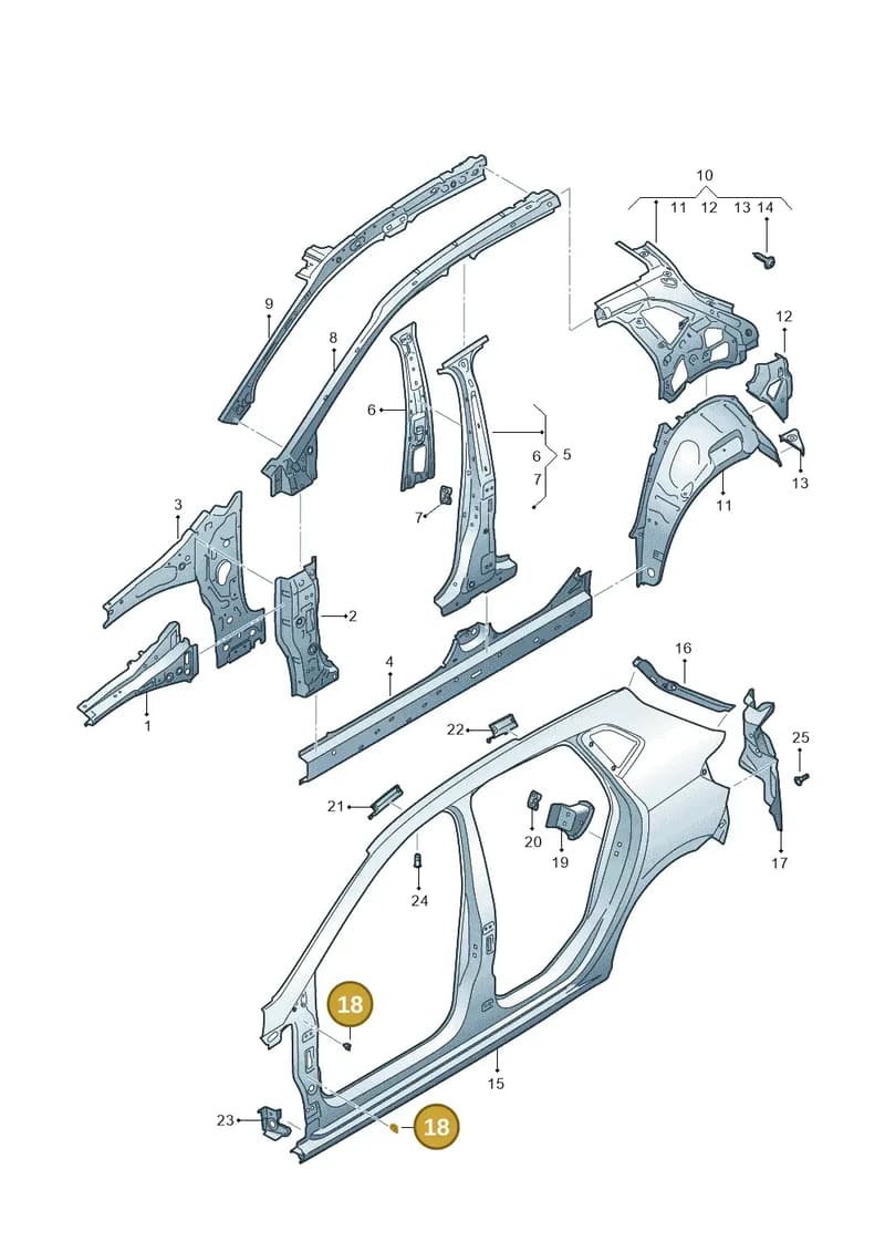 5F0821139A — SEAT Ibiza (2017-) diagram 835809000, position 18