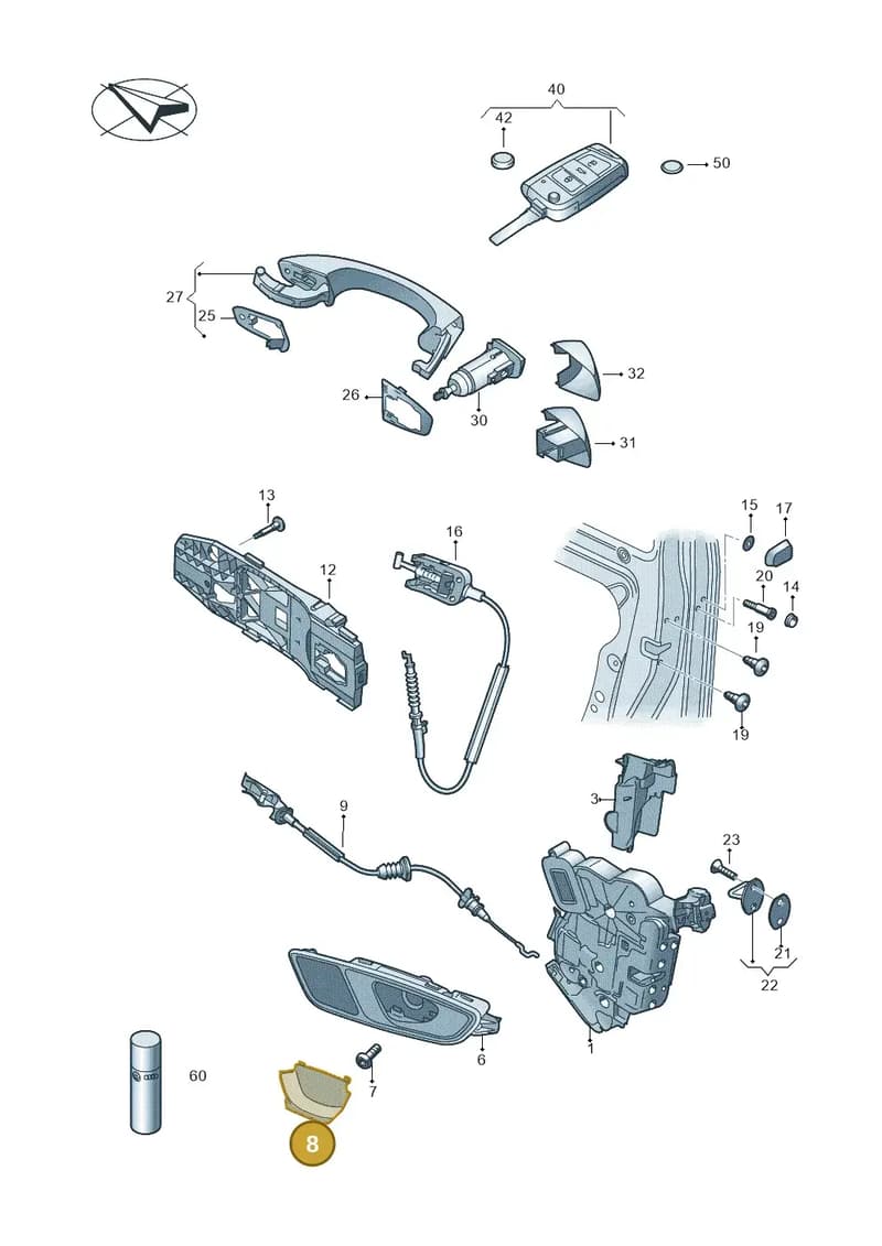 5F0837112 — SEAT Ateca (2016-) diagram 754837000, position 8