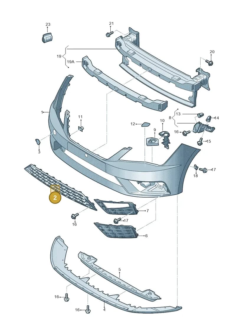 5F0853667N9B9 — SEAT Leon ST (2016-2020) diagram 830807000, position 2