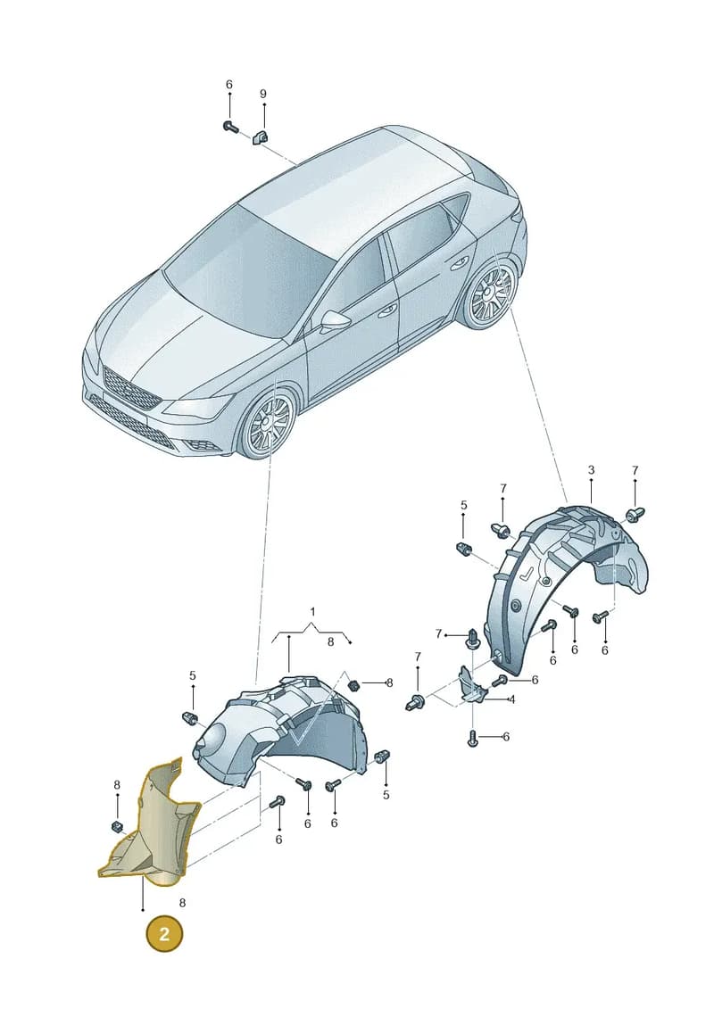 5F0854816J — SEAT Leon ST (2016-2020) diagram 754821500, position 2