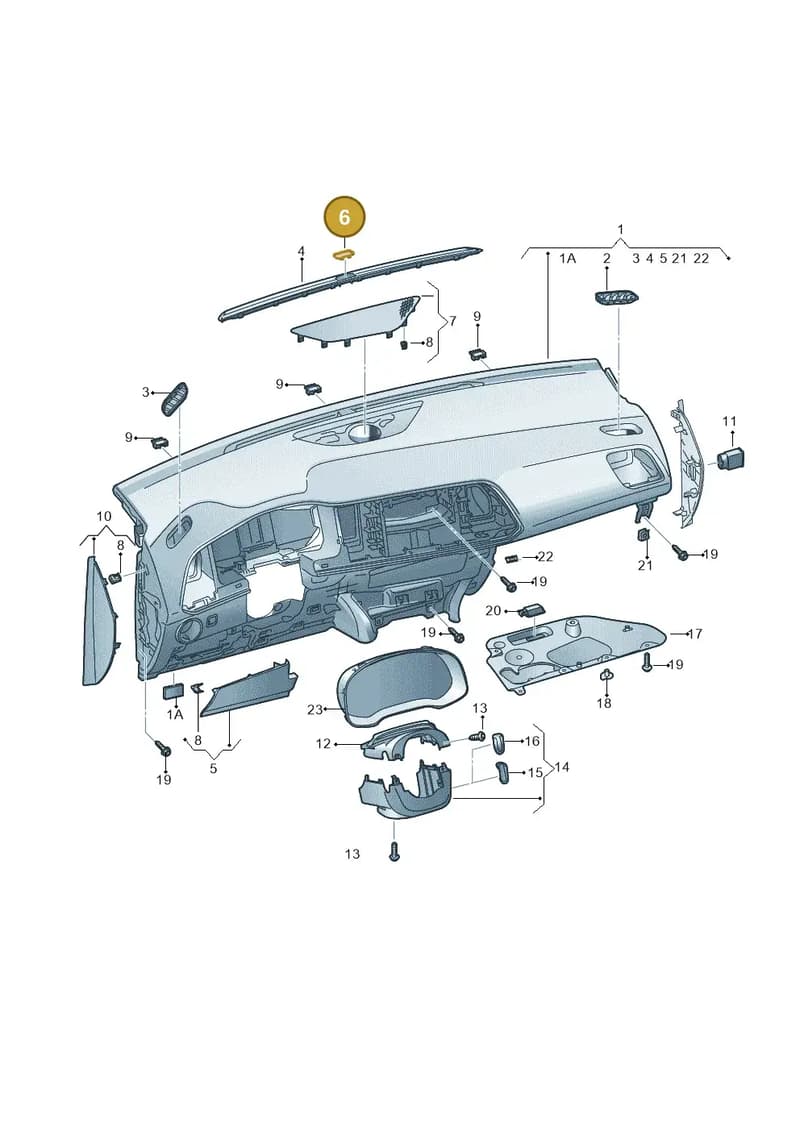 5F0857843VS9 — SEAT Ateca (2016-) diagram 893857100, position 6