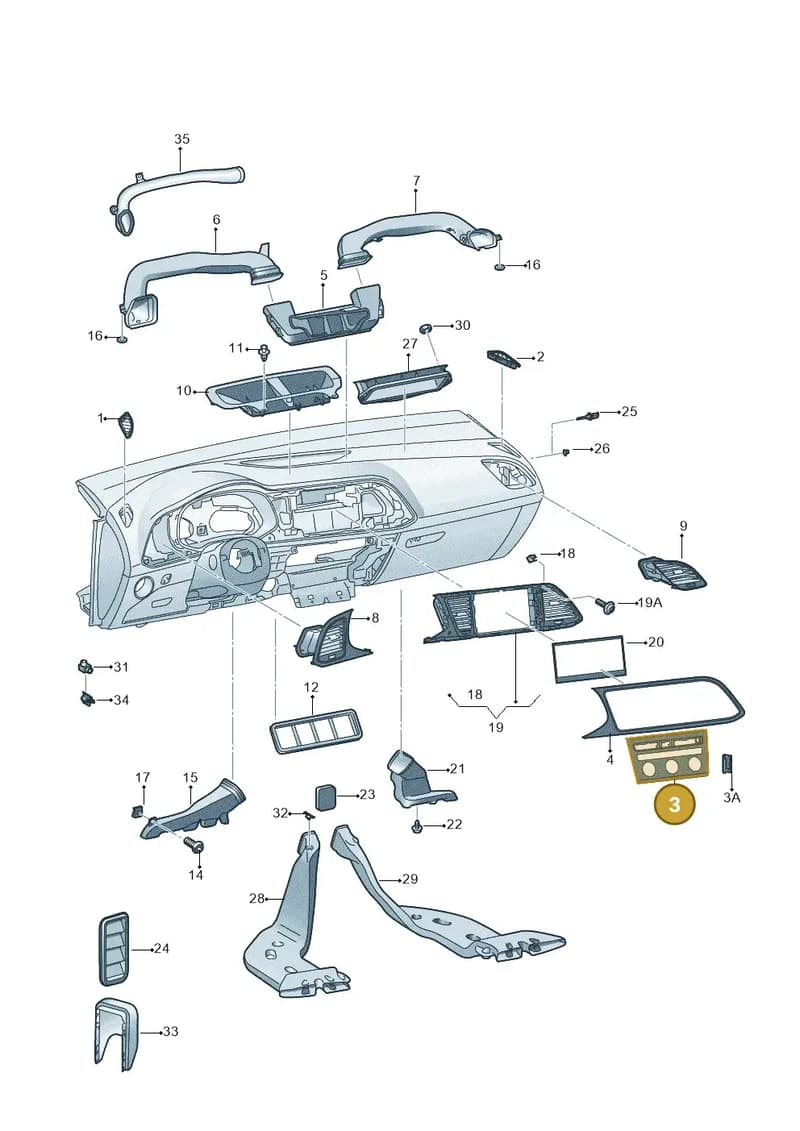 5F0858060E2ZZ — SEAT Leon ST (2016-2020) diagram 830819030, position 3