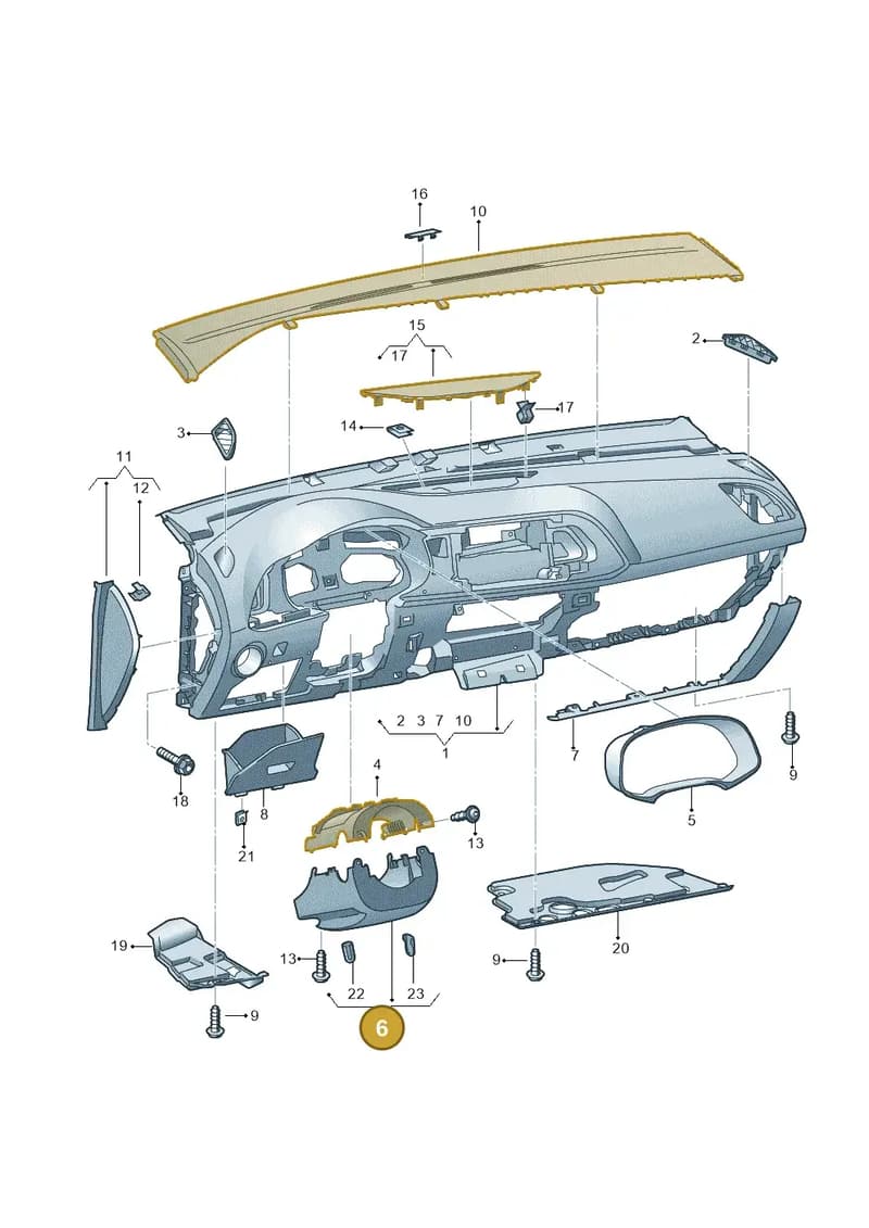5F0858559L9B9 — SEAT Leon ST (2016-2020) diagram 830857100, position 6