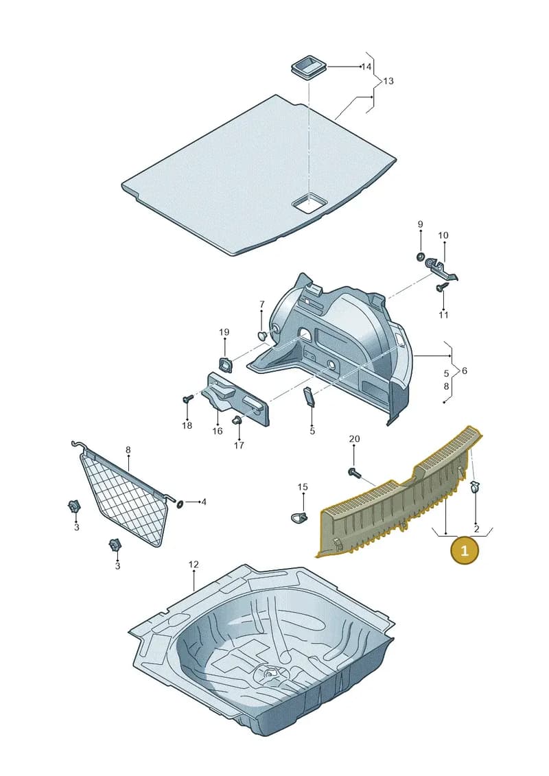 5F0863459AVS9 — SEAT Leon ST (2016-2020) diagram 754867810, position 1