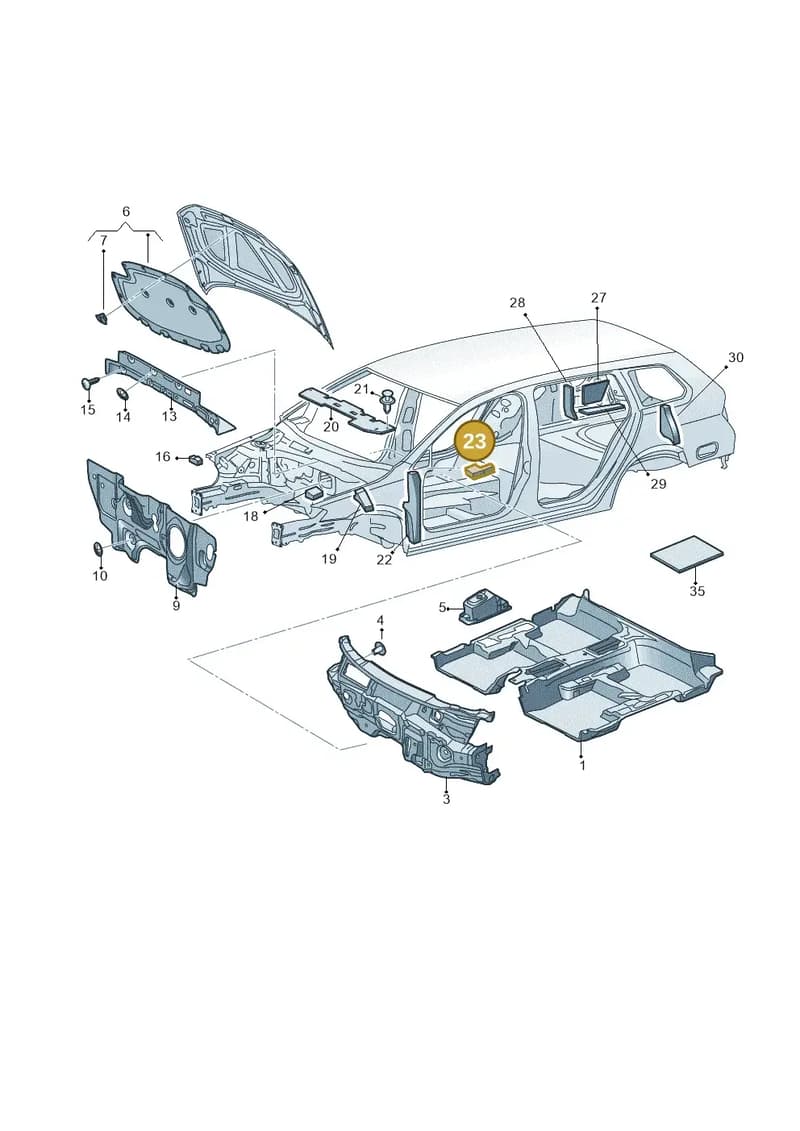 5F0864220 — SEAT Leon ST (2016-2020) diagram 763863200, position 23