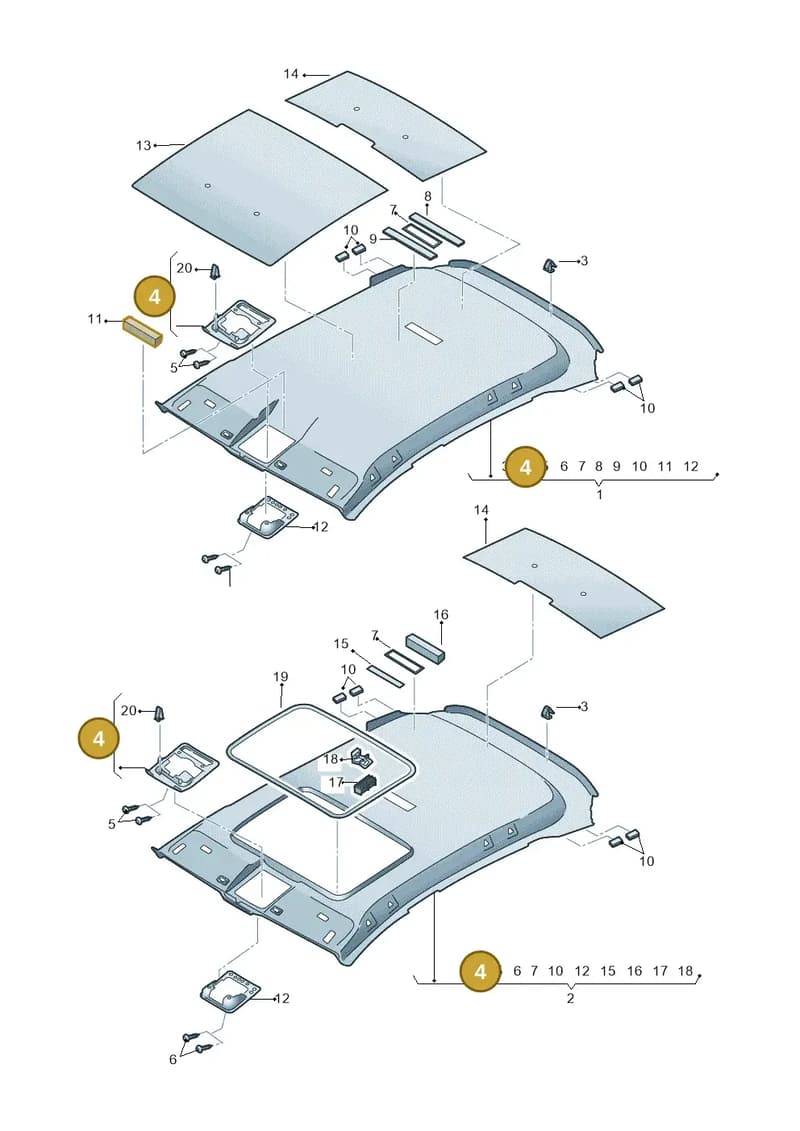 5F0868519 — SEAT Leon ST (2016-2020) diagram 754867550, position 4