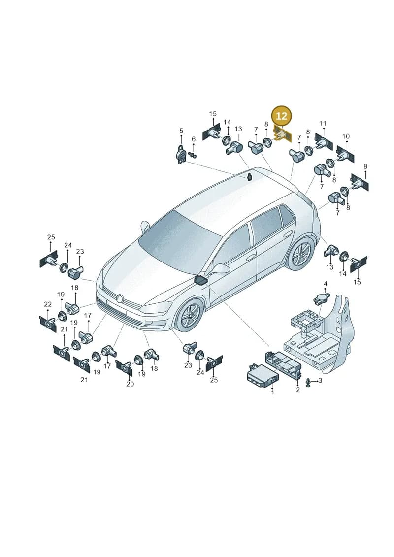 5F0919486J — SEAT Leon ST (2016-2020) diagram 746000020, position 12
