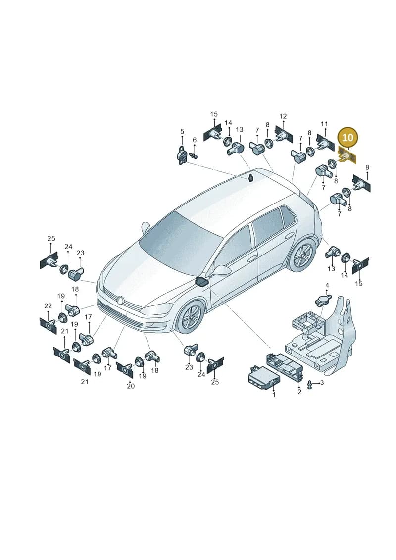 5F0919486K — SEAT Leon ST (2016-2020) diagram 746000020, position 10