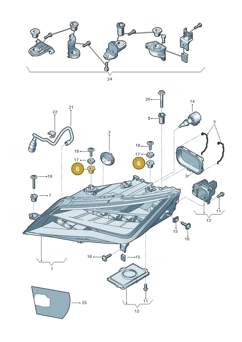 5F0941141 — SEAT Leon ST (2012-) diagram 754941100, position 6