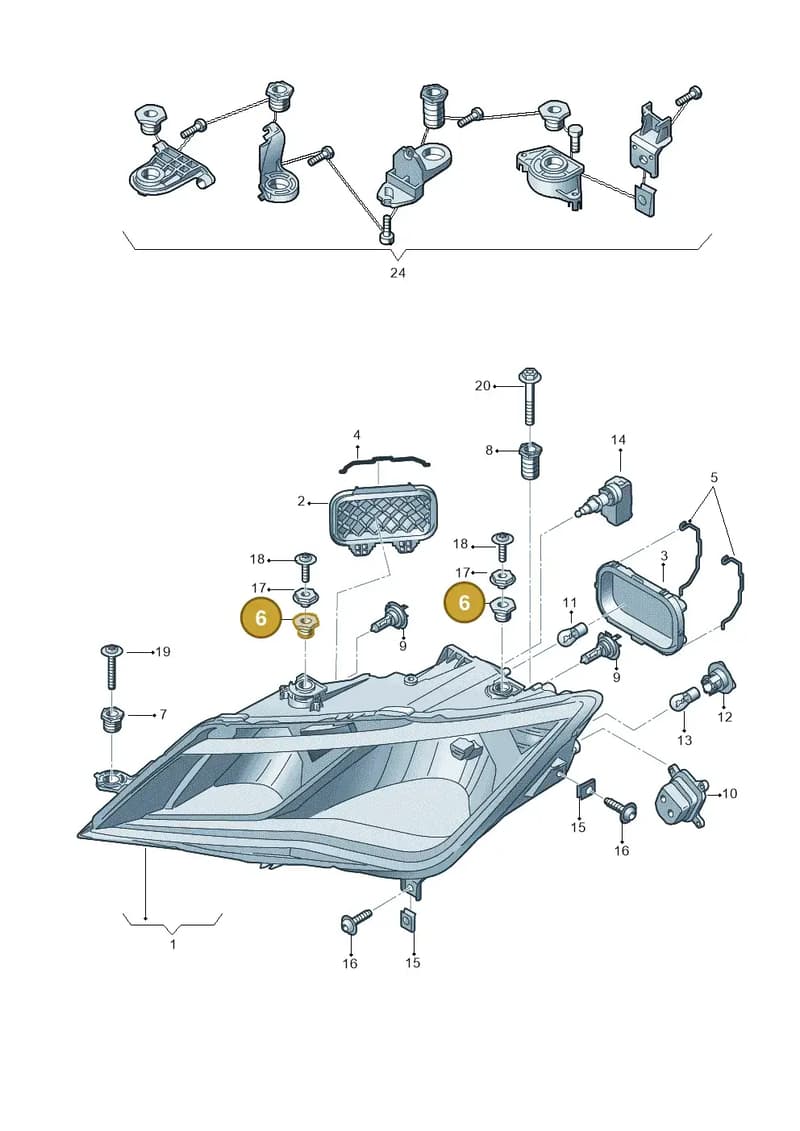 5F0941141 — SEAT Leon ST (2016-2020) diagram 830941000, position 6