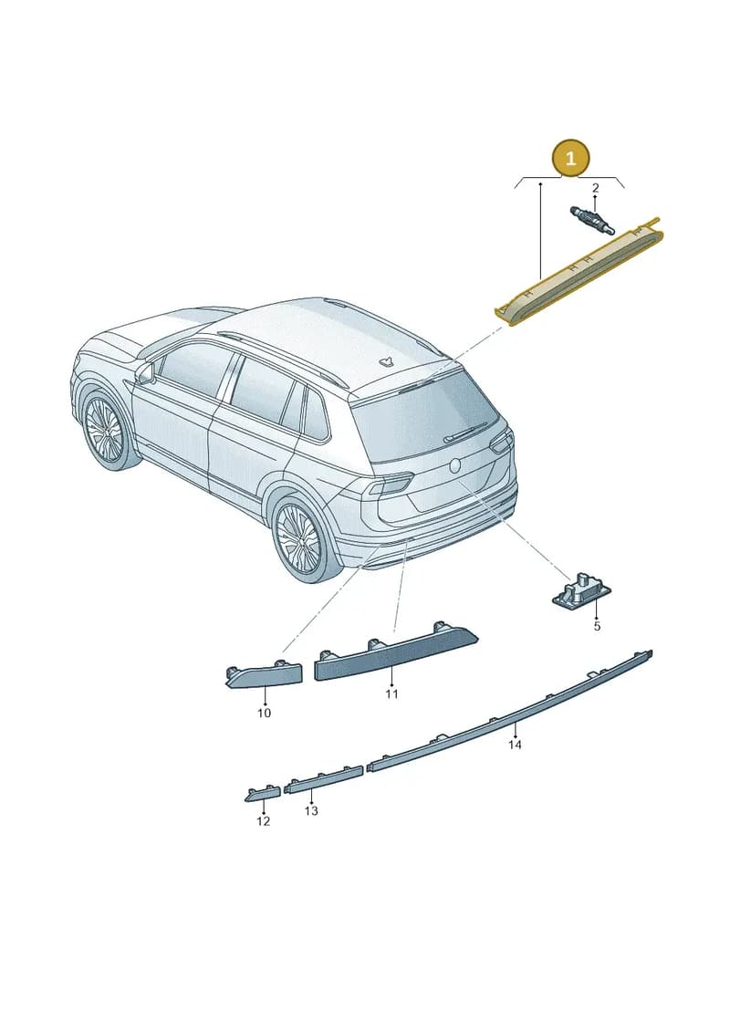 5F0945097K — Volkswagen Taos 1.4 (2021-2023) diagram 884945200, position 1