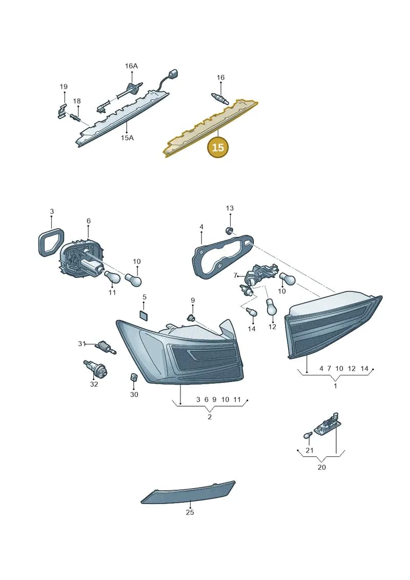 5F0945097K — SEAT Ateca (2016-) diagram 893945000, position 15