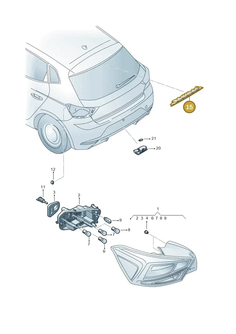 5F0945097K — SEAT Ibiza (2017-) diagram 835945000, position 15