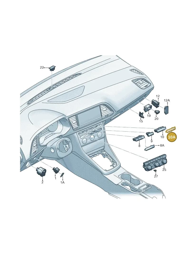 5F0957857L1QB — SEAT Leon ST (2012-) diagram 754941500, position 10A