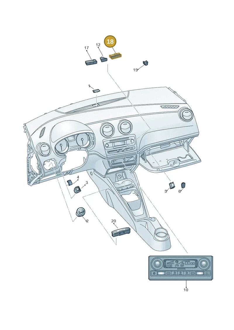 5F0957857L1QB — SEAT Ibiza Stylance (2015-) diagram 879941500, position 18