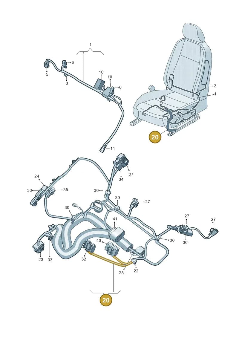 5F0971391 — SEAT Leon ST (2016-2020) diagram 746972260, position 20