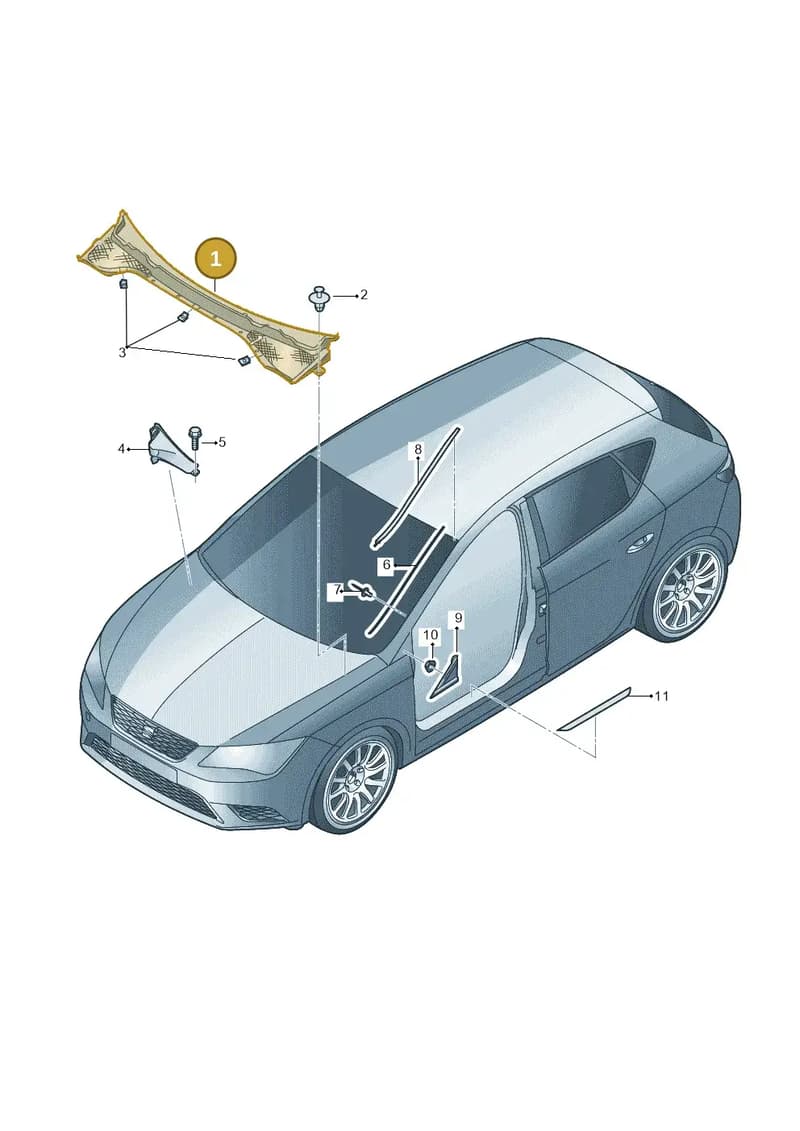5F1819403F9B9 — SEAT Leon ST (2016-2020) diagram 754853000, position 1