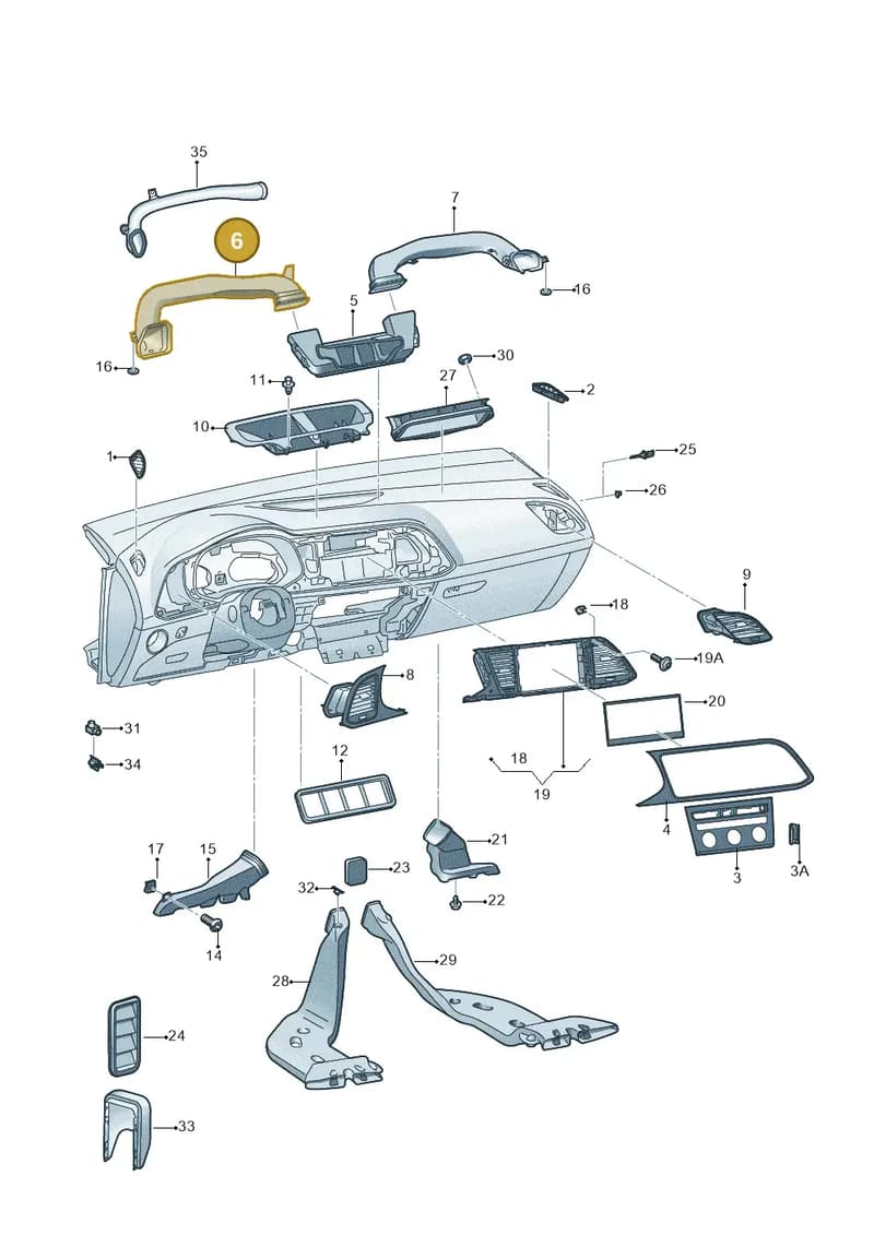 5F1819633A — SEAT Leon ST (2016-2020) diagram 830819030, position 6