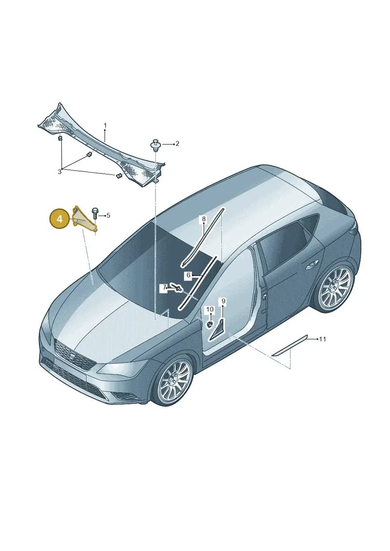 5F2815159B — SEAT Leon ST (2016-2020) diagram 754853000, position 4