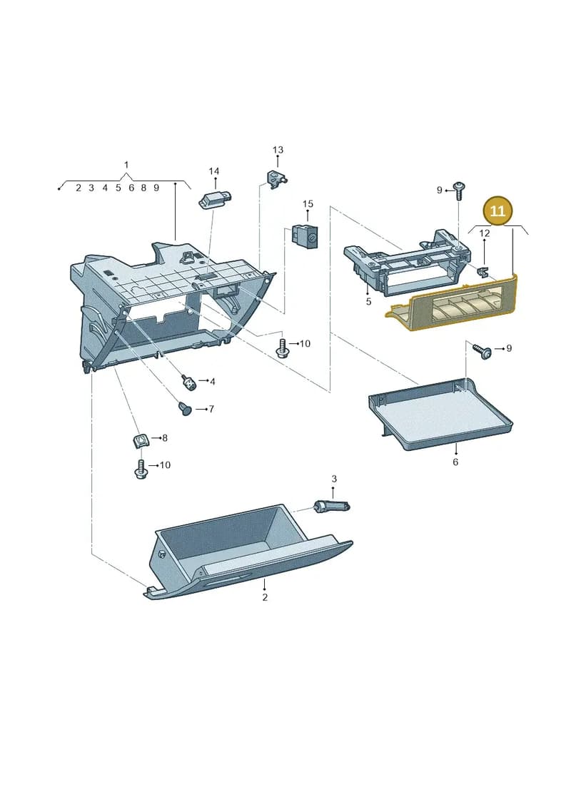 5F2857151AVS9 — SEAT Leon ST (2016-2020) diagram 754857200, position 11