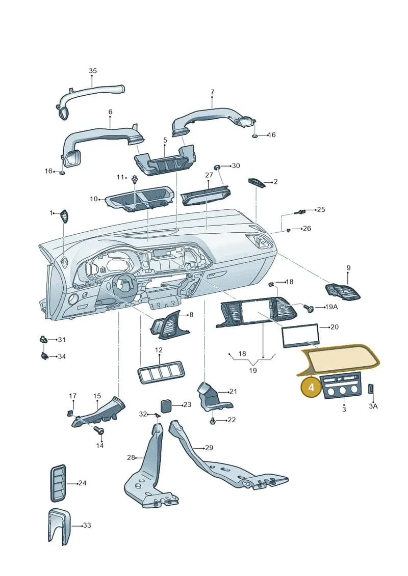 5F2858061AWE1 — SEAT Leon ST (2016-2020) diagram 830819030, position 4
