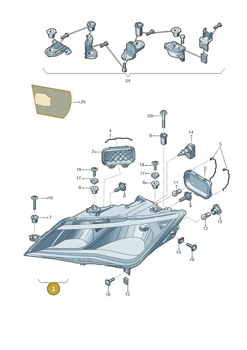 5F2941005A — SEAT Leon ST (2012-) diagram 754941000, position 1