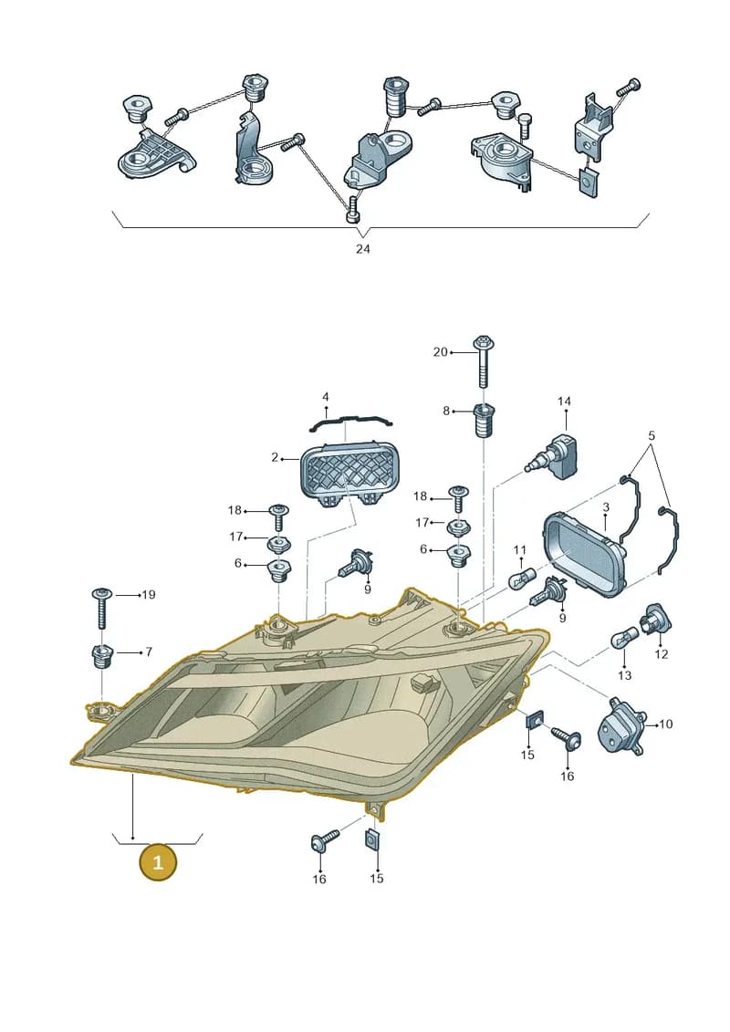 5F2941015A — SEAT Leon ST (2016-2020) diagram 830941000, position 1