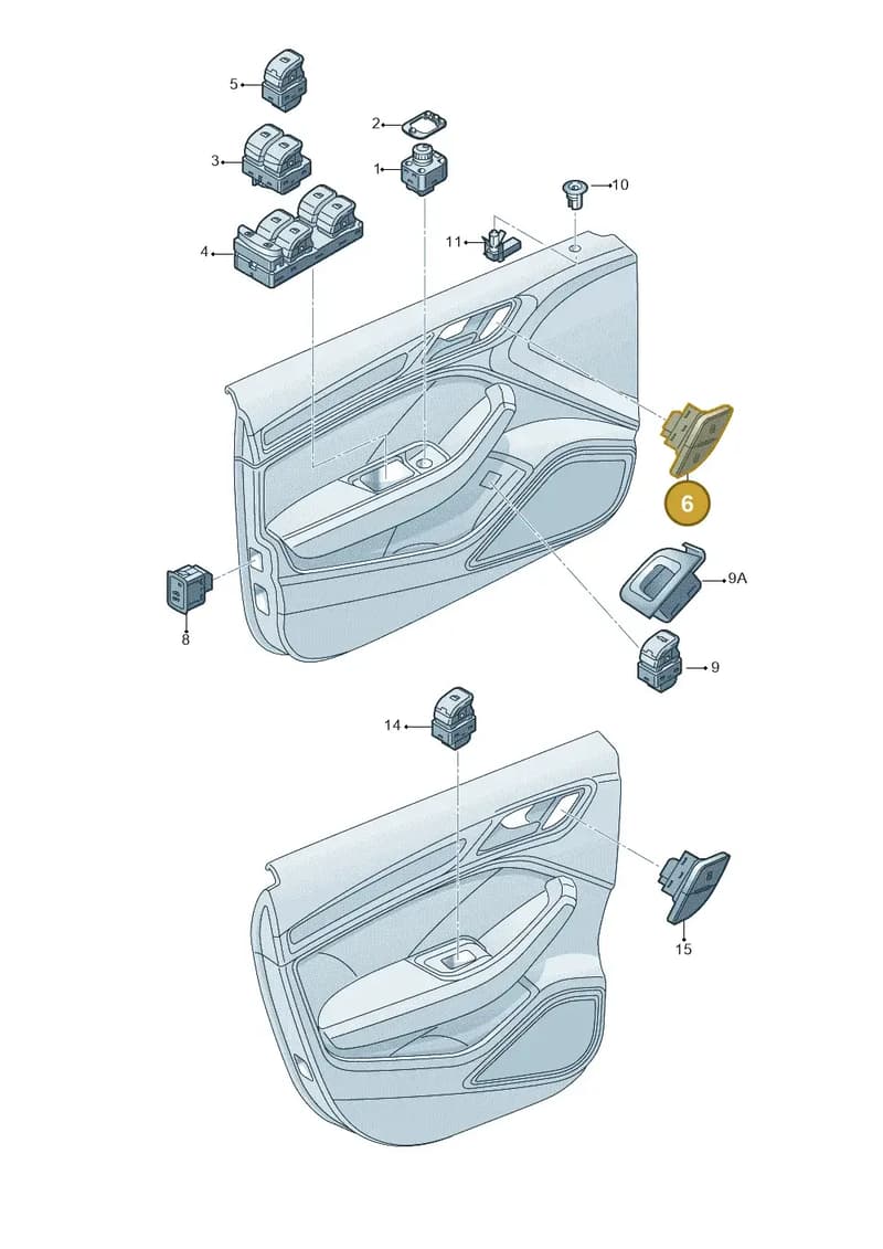 5F2962125WHS — SEAT Leon ST (2016-2020) diagram 745959000, position 6