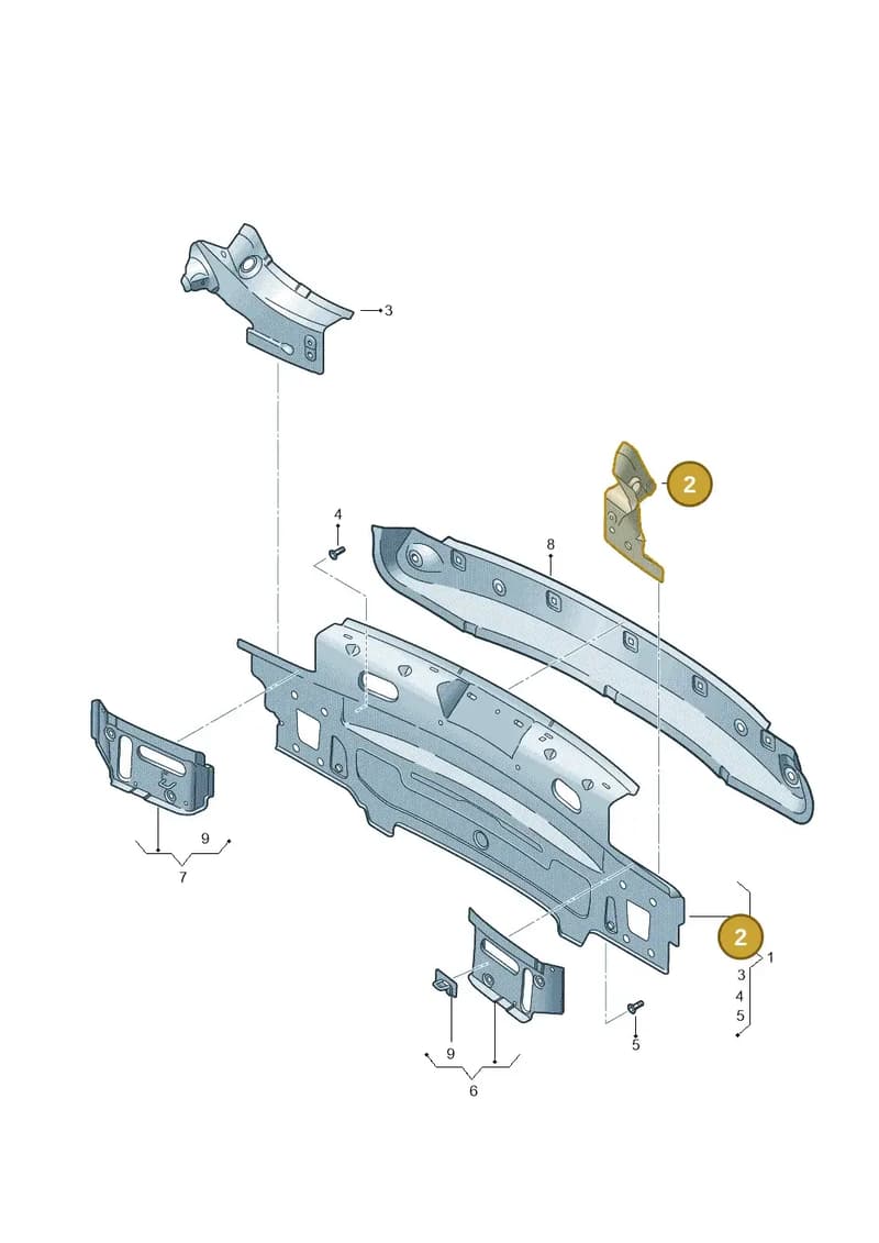 5F3809439 — SEAT Leon ST (2016-2020) diagram 754813000, position 2