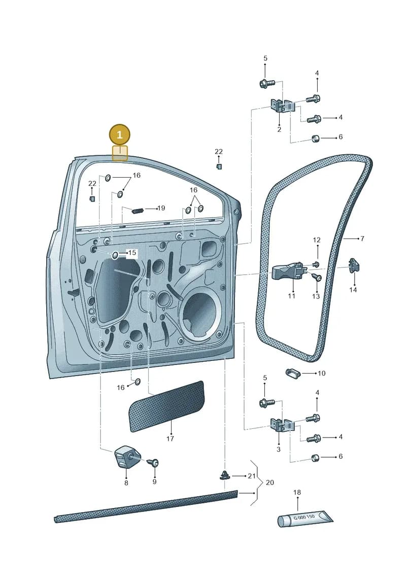 5F3831055 — SEAT Leon ST (2016-2020) diagram 754831000, position 1