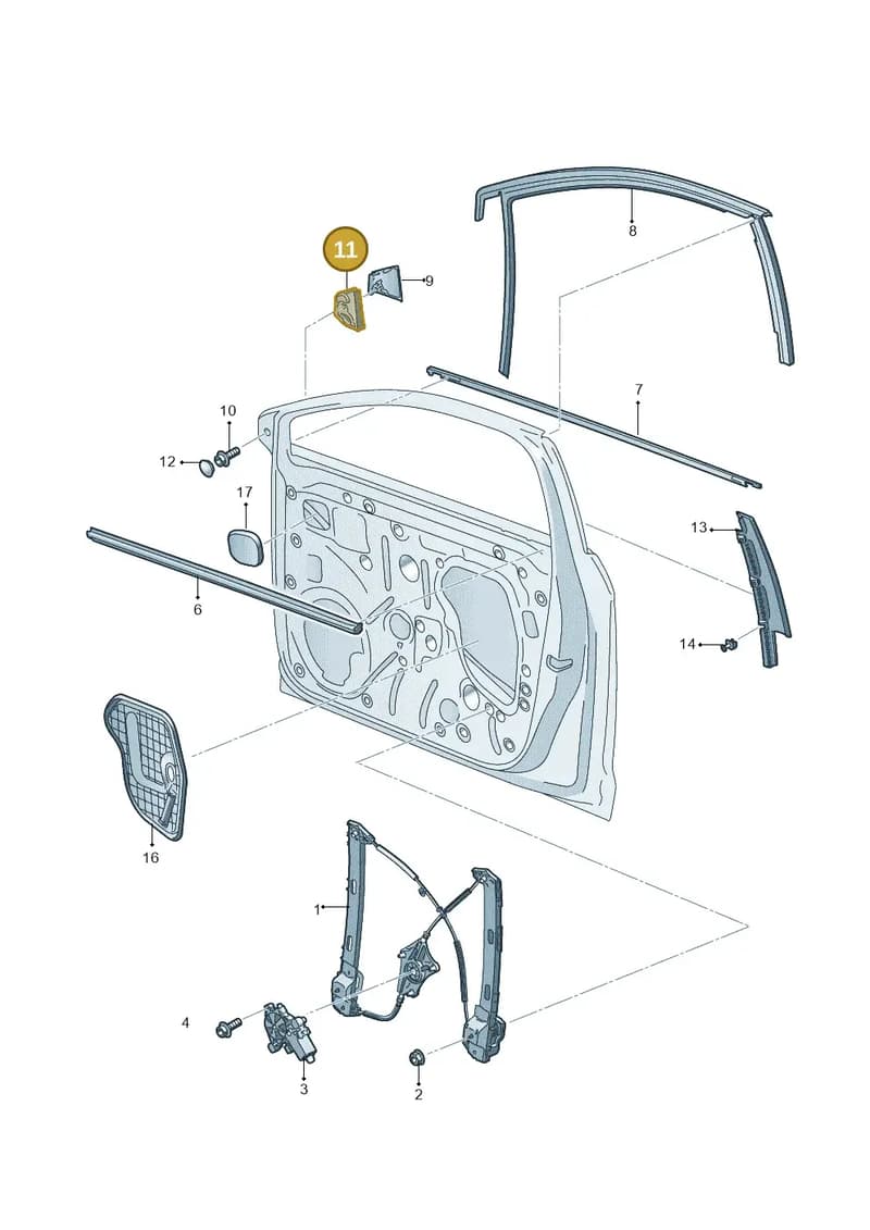 5F3837368A — SEAT Leon ST (2016-2020) diagram 754837600, position 11