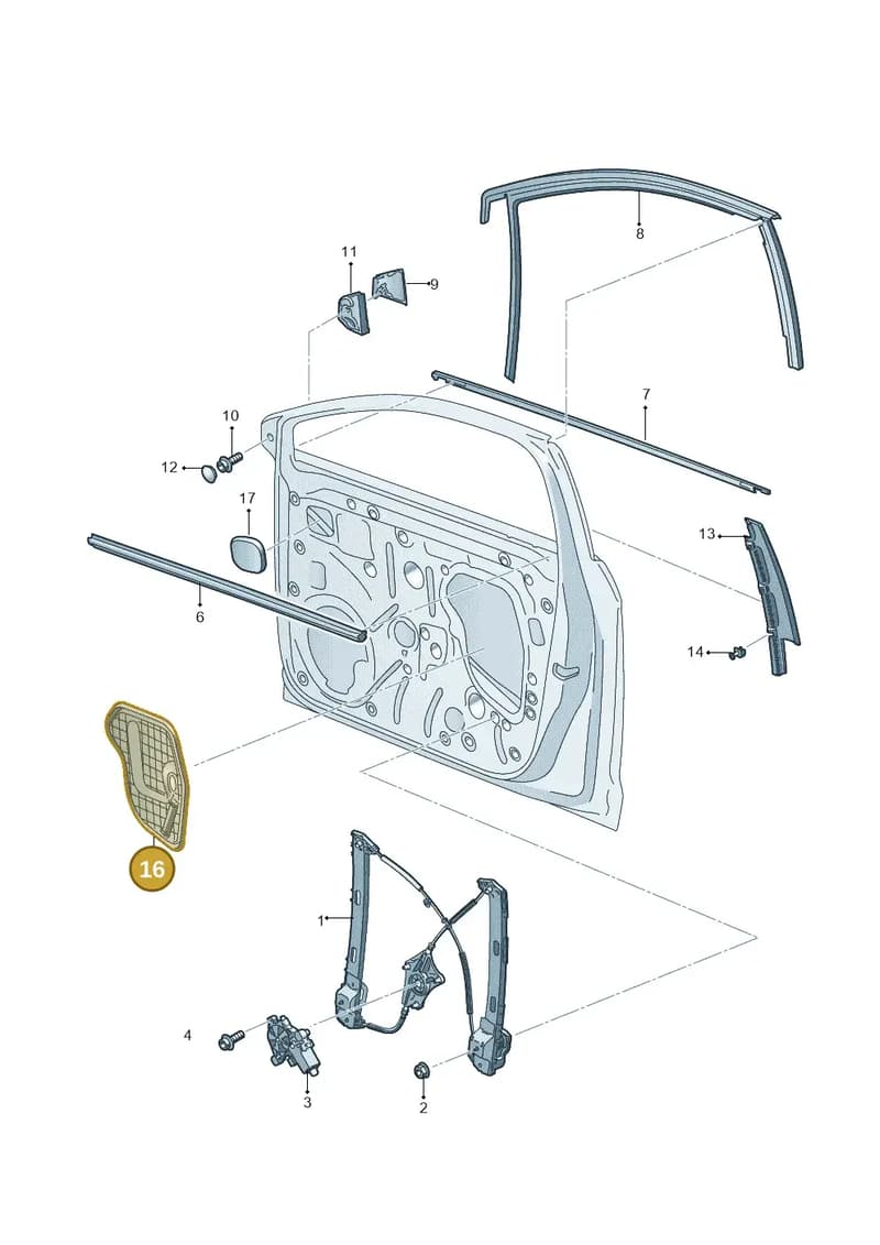 5F3837915B — SEAT Leon ST (2016-2020) diagram 754837600, position 16