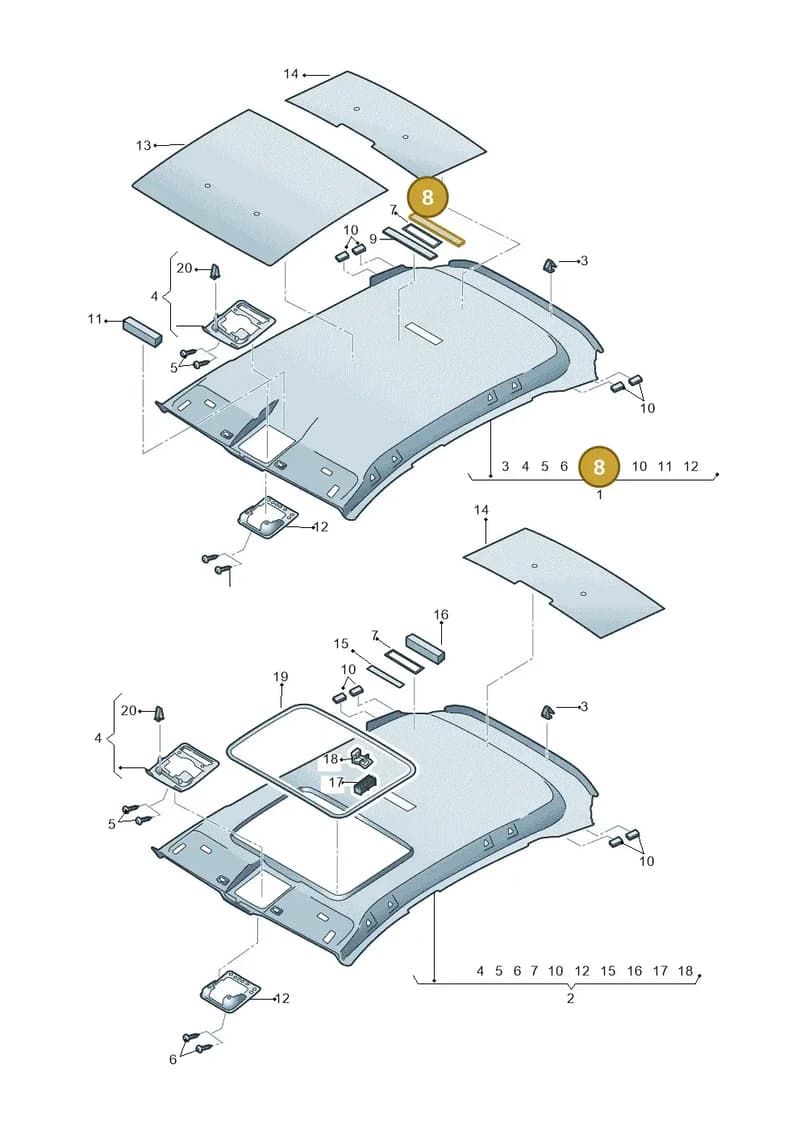 5F3867596L — SEAT Leon ST (2016-2020) diagram 754867550, position 8