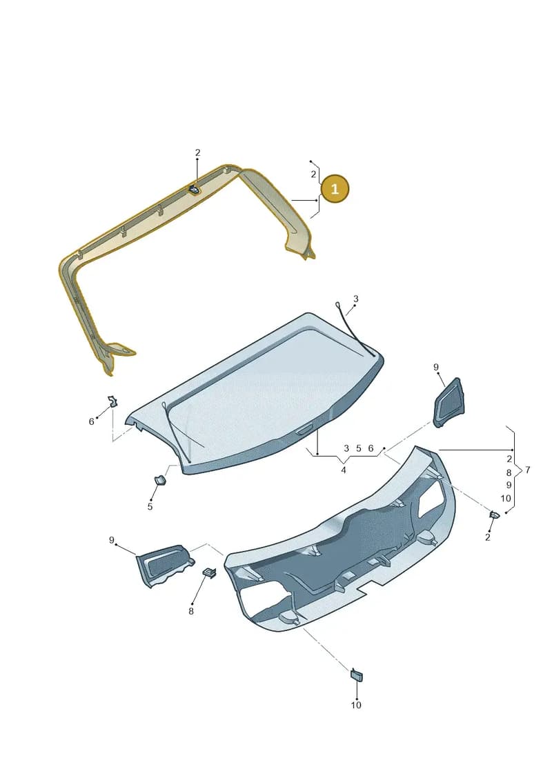 5F3867603BVS9 — SEAT Leon ST (2016-2020) diagram 754867900, position 1