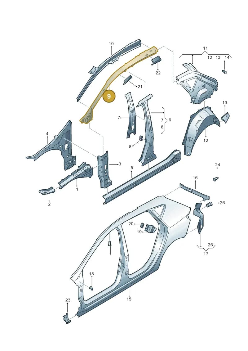 5F4809210 — SEAT Leon ST (2016-2020) diagram 754809300, position 9