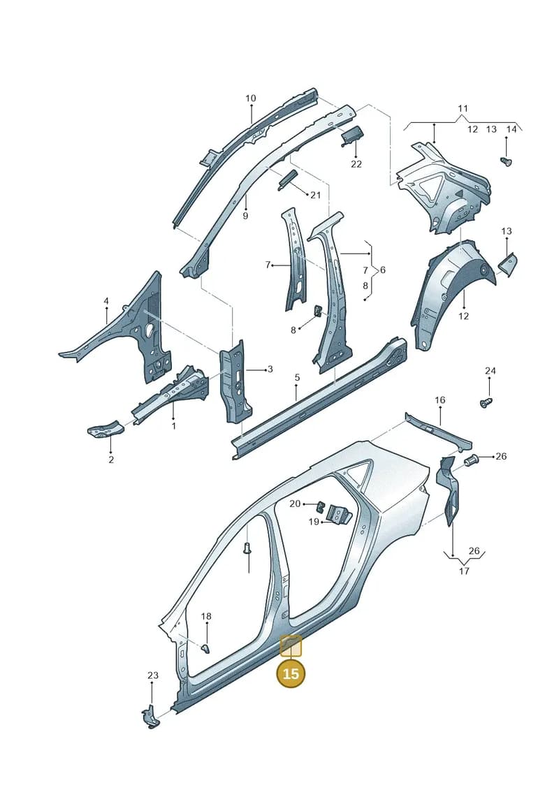 5F4809606B — SEAT Leon ST (2016-2020) diagram 754809300, position 15