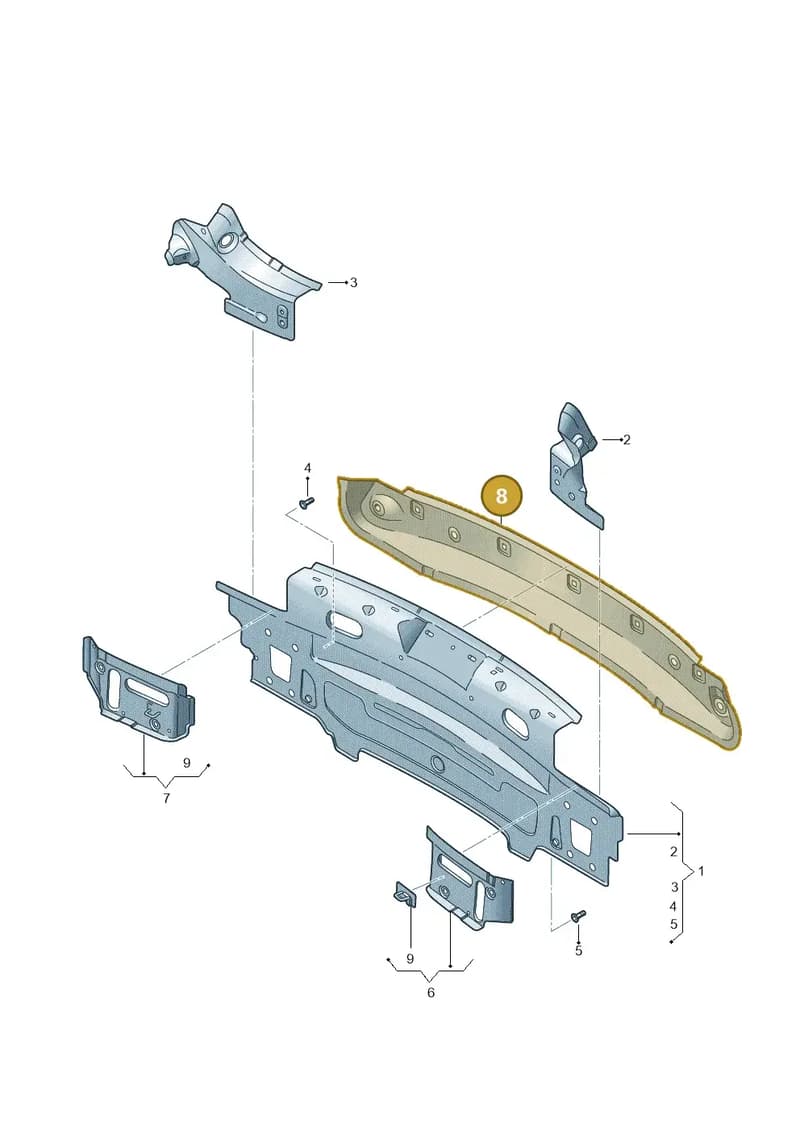5F4813315A — SEAT Leon ST (2016-2020) diagram 754813000, position 8