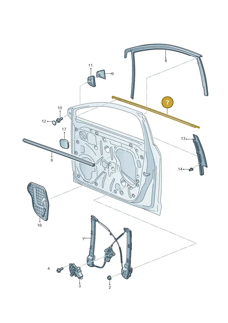 5F4837475E2ZZ — SEAT Leon ST (2016-2020) diagram 754837600, position 7