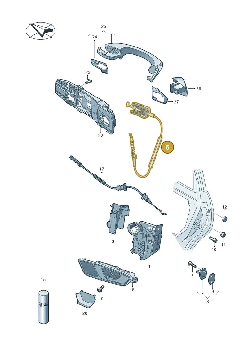 5F4839017A — SEAT Leon ST (2016-2020) diagram 754839000, position 6