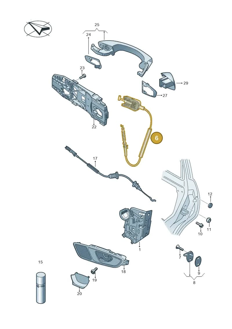 5F4839017A — SEAT Arona (2017-) diagram 893839000, position 6