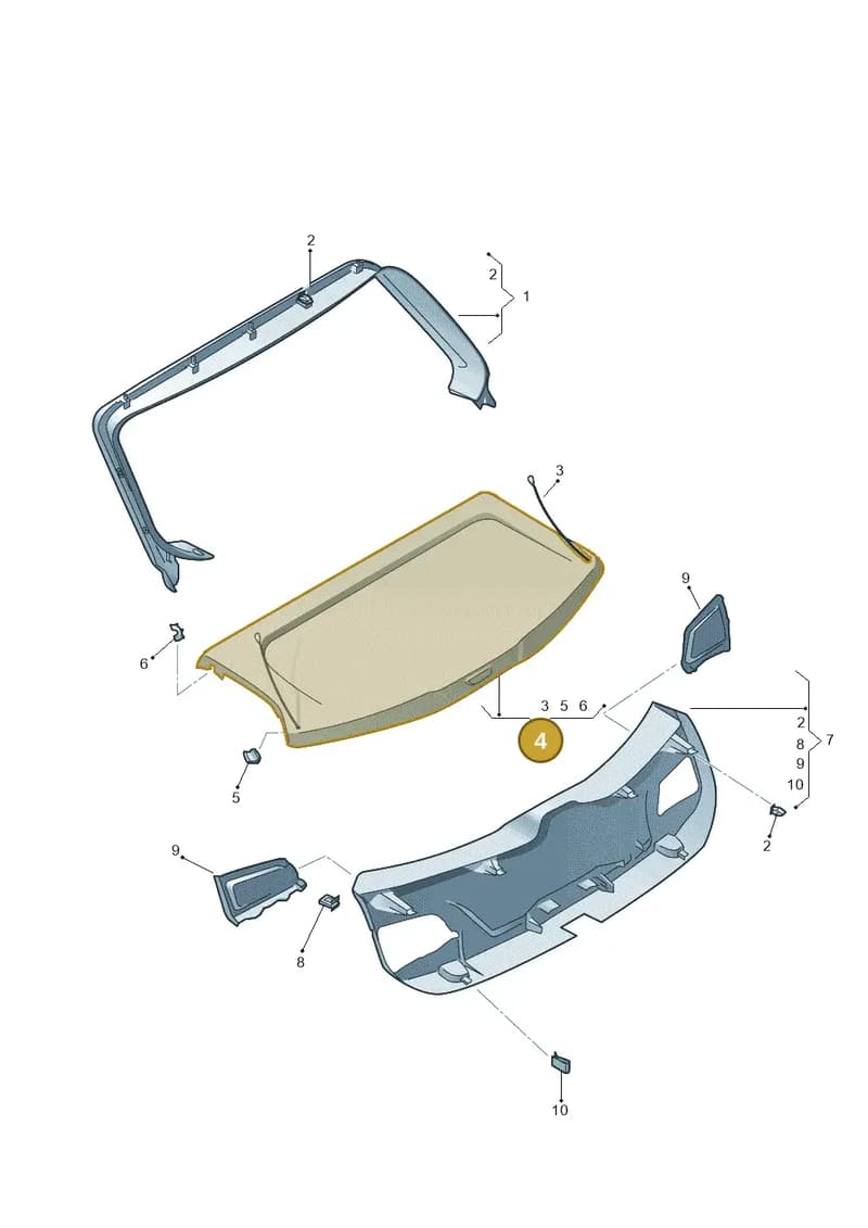 5F4867769A6E8 — SEAT Leon ST (2016-2020) diagram 754867900, position 4