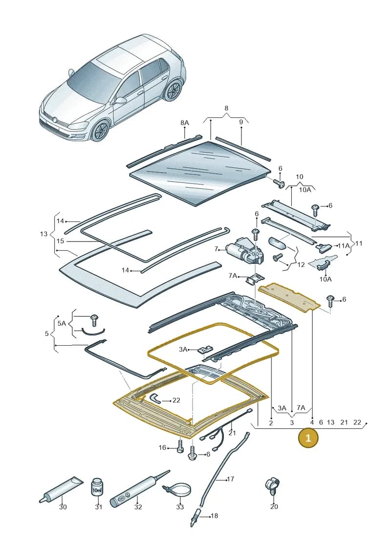 5F4877045C — SEAT Leon ST (2016-2020) diagram 746877000, position 1