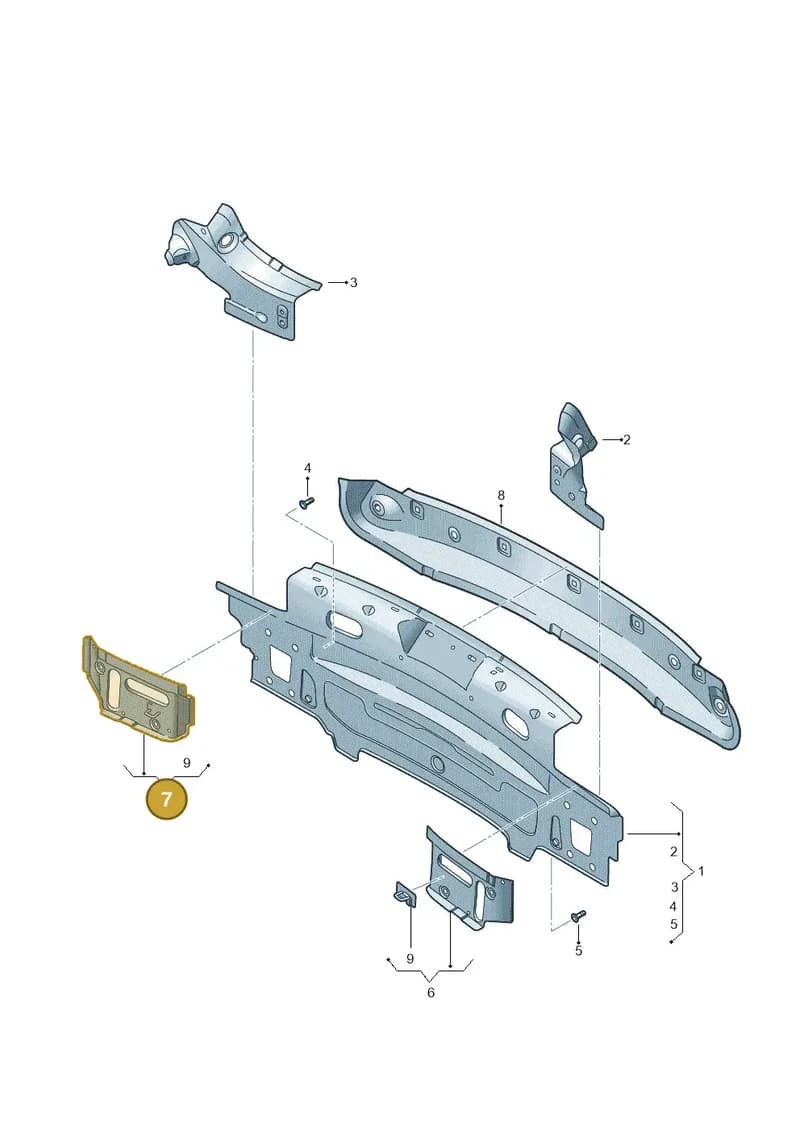5F9804750 — SEAT Leon ST (2016-2020) diagram 754813000, position 7
