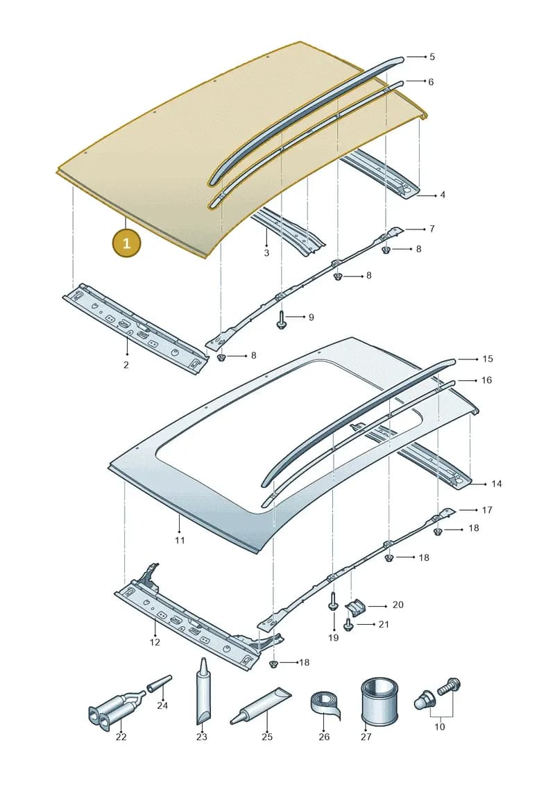 5F9817111 — SEAT Leon ST (2016-2020) diagram 754817100, position 1